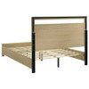 Hendricks Queen Panel Headboard Platform Bed Light Oak / CS-222651Q