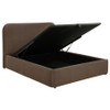 Anders Upholstered Full Storage Lift Platform Bed Chocolate / CS-306037CHF