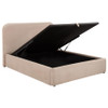 Anders Upholstered Queen Storage Lift Platform Bed Beige / CS-306037BEIQ