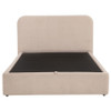 Anders Upholstered Queen Storage Lift Platform Bed Beige / CS-306037BEIQ
