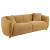 Aleisha 3-piece Chenille Upholstered Sofa Set Mustard Yellow / CS-503061-S3