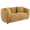 Aleisha 3-piece Chenille Upholstered Sofa Set Mustard Yellow / CS-503061-S3