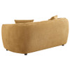 Aleisha 2-piece Chenille Upholstered Sofa Set Mustard Yellow / CS-503061-S2