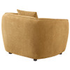 Aleisha Chenille Upholstered Accent Chair Mustard Yellow / CS-503063