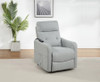 Dayes Upholstered Power Lift Recliner Chair Light Grey / CS-600130P