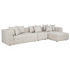 Amara 3-Piece Upholstered Sectional Sofa / CS-551911-SETA