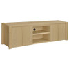 Laurelton 78-inch 4-door TV Stand Media Console Light Oak / CS-701653