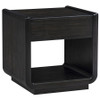 Leandro 1-drawer Wood Occasional Side End Table Burnished Black / CS-704637
