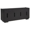 Leandro 72-inch 4-door TV Stand Media Console Burnished Black / CS-704633