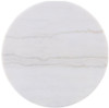 Jason Round White Marble Top Coffee Table Greige / CS-711418