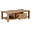 Beasley 2-Drawer Wood Coffee Table Golden Oak / CS-723328