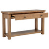Beasley 2-Drawer Wood Console Table Golden Oak / CS-723329