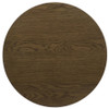 Kessler Round Sculptural Wood End Table Brown / CS-735997