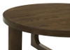 Kessler 2-piece Round Sculptural Wood Coffee Table Set Brown / CS-735998-S2