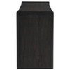 Leandro 2-drawer Home Office Writing Desk Burnished Black / CS-800790