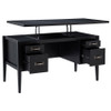 Graham 54-inch 4-drawer Double Pedestal Lift Top Computer Desk Black / CS-800866