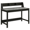 Besler 47-inch SmartTop Writing Desk with Shelf Grey Stone and Black / CS-801076