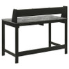 Besler 47-inch SmartTop Writing Desk with Shelf Grey Stone and Black / CS-801076