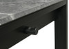 Besler 47-inch SmartTop Writing Desk with Shelf Grey Stone and Black / CS-801076