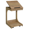Ralston C-Shaped Lift-Top Sofa Side Table With Casters Mango / CS-930292