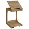 Ralston C-Shaped Lift-Top Sofa Side Table With Casters Mango / CS-930292