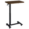 Westpark Pneumatic Adjustable C-Shape Side Table with Casters Dark Pine / CS-930302
