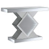 Andorra Infinity Mirror LED Entryway Console Table Silver / CS-953333