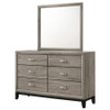 Watson 6-drawer Bedroom Dresser and Mirror Light Taupe / CS-215913M