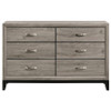 Watson 6-drawer Bedroom Dresser Cabinet Light Taupe / CS-215913