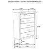 Watson 5-drawer Bedroom Chest of Drawers Light Taupe / CS-215915
