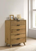 Bennett 5-drawer Bedroom Chest of Drawers Light Oak / CS-222905