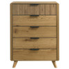 Bennett 5-drawer Bedroom Chest of Drawers Light Oak / CS-222905