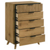 Bennett 5-drawer Bedroom Chest of Drawers Light Oak / CS-222905