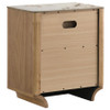 Leanne 2-drawer Sinter Stone Top Nightstand Light Oak / CS-223132