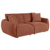 Elysia Chenille Upholstered Modular Lounge Loveseat Coral / CS-551891-LOVE