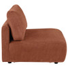 Elysia Chenille Upholstered Modular Armless Chair Coral / CS-551891