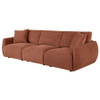 Elysia Chenille Upholstered Modular Lounge Sofa Coral / CS-551891-SOFA