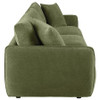 Elysia Chenille Upholstered Modular Lounge Sofa Green / CS-551895-SOFA