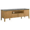 Bradley 63-inch 2-Door SmartTop TV Stand Grey and Natural / CS-706442