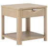 Marcelo Wood End Table with Drawer and Shelf Light Elm / CS-736057