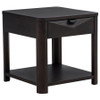 Marcelo Wood End Table with Drawer and Shelf Coffee / CS-736067