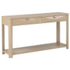 Marcelo Sofa Console Table with 2 Drawers and Shelf Light Elm / CS-736059