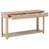 Marcelo Sofa Console Table with 2 Drawers and Shelf Light Elm / CS-736059