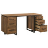 Berhalter 6-Drawer Double Pedestal File Computer Desk / CS-801596