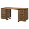 Berhalter 6-Drawer Double Pedestal File Computer Desk / CS-801596