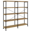 Analiese 63-inch 4-shelf Double Bookshelf Mango / CS-801853