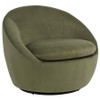 Myernick Velvet Upholstered Swivel Accent Chair Olive / CS-903229