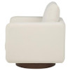 Iris Fabric Upholstered Swivel Accent Chair Ivory / CS-903255