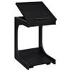 Ralston C-Shaped Lift-Top Sofa Side Table With Casters Black / CS-930290