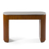 Duncan - Modern Faux Concrete + Walnut Console Table / VGMC-GF-1A024
